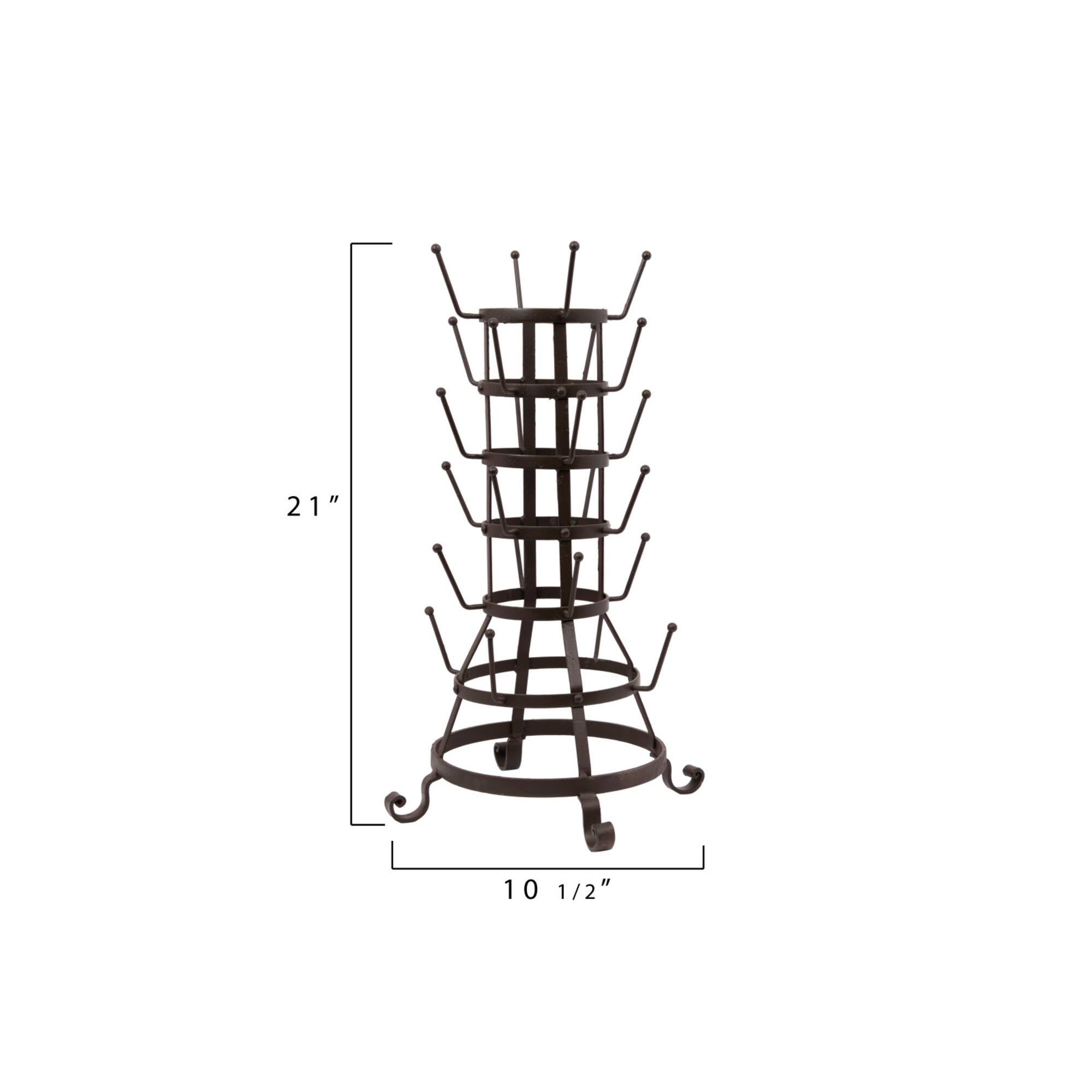 Hello Honey® 24 Hook Metal Bottle & Mug Holder